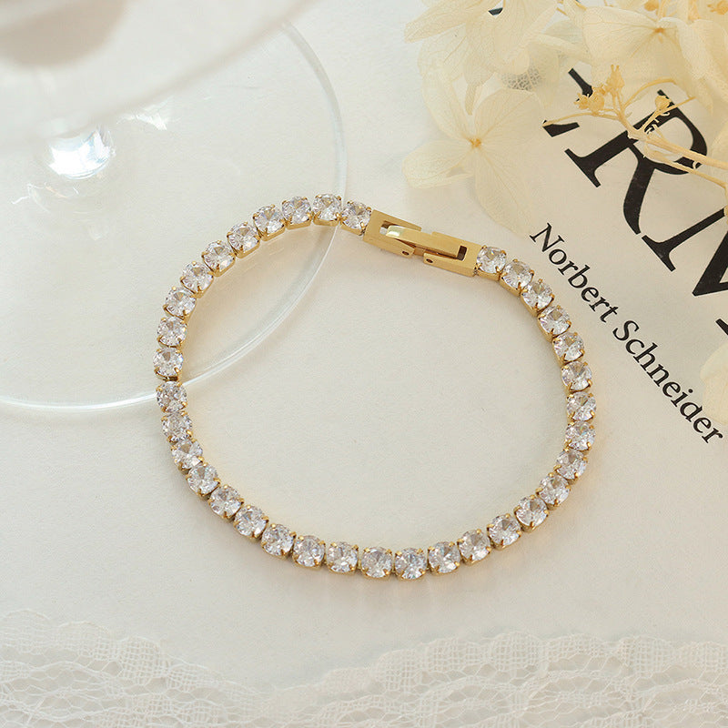 Women's Fashion And Fully-jewelled Zircon Bracelet